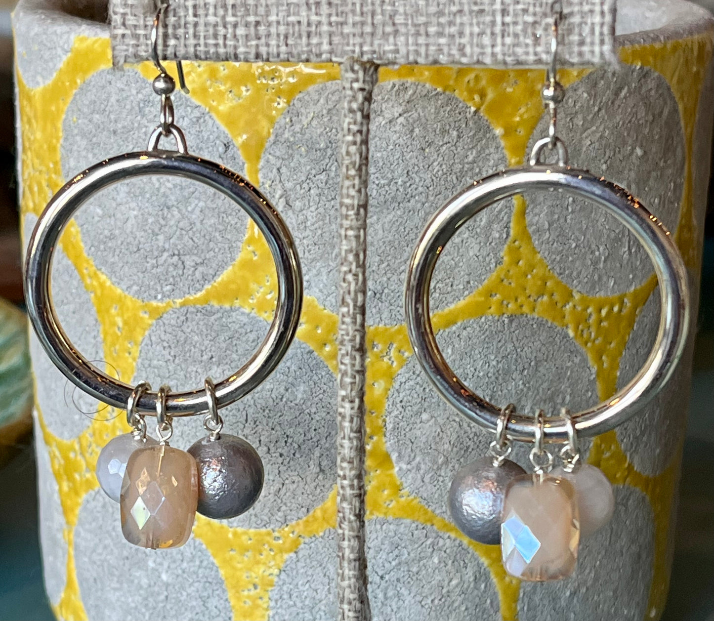 Simon Sebbag - Open Circle Multi Dangle Earrings