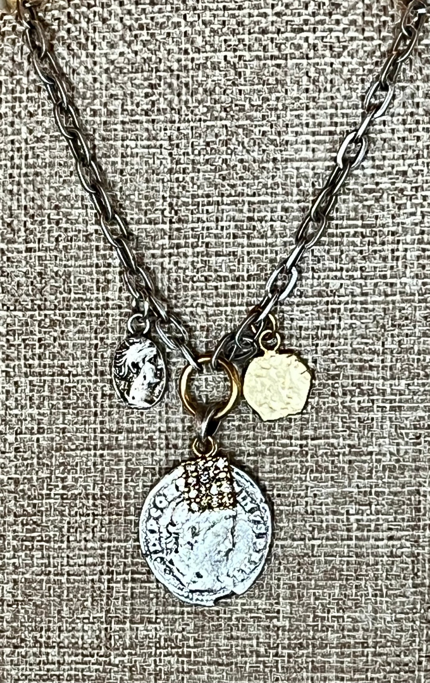 Tat2 - Silver Mini Allure Charm Necklace