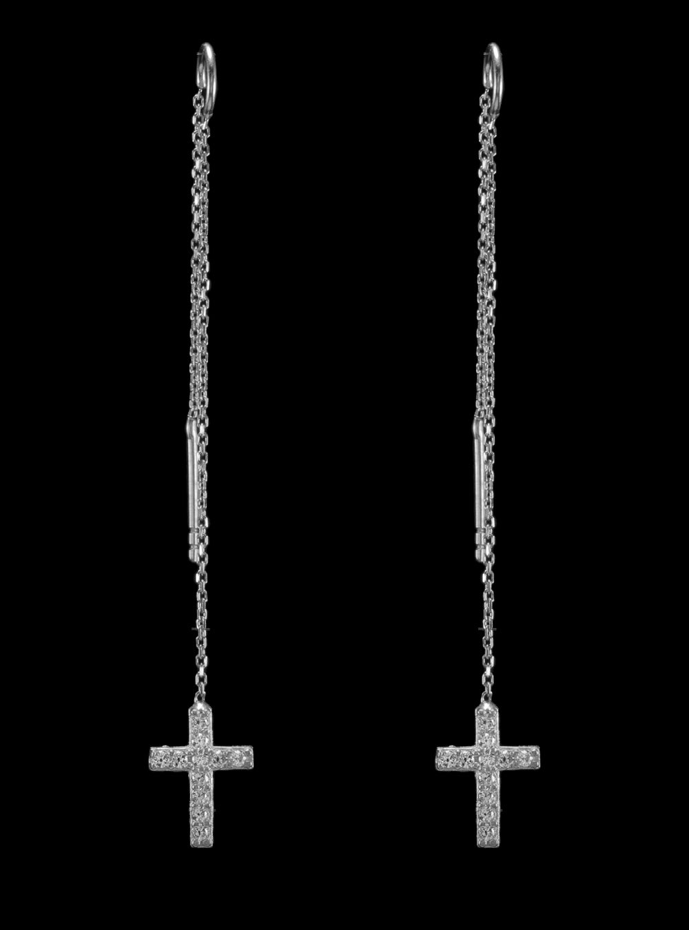 Dangly Cross Earrings