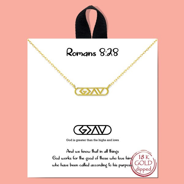 Romans 8:28 Necklace