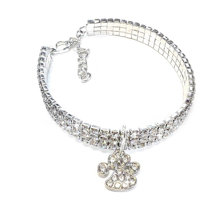 Diamonds in the Ruff Dog Paw Necklace