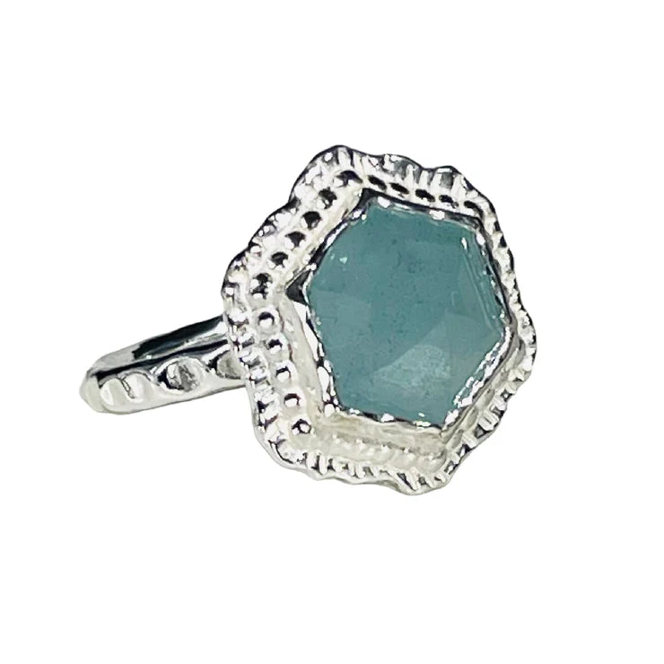 Earth Grace - Hex Gemstone Ring