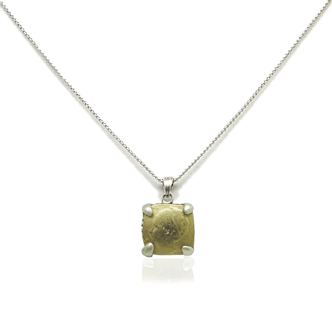 Vintage Silver Mini Square Wilhelmina Necklace