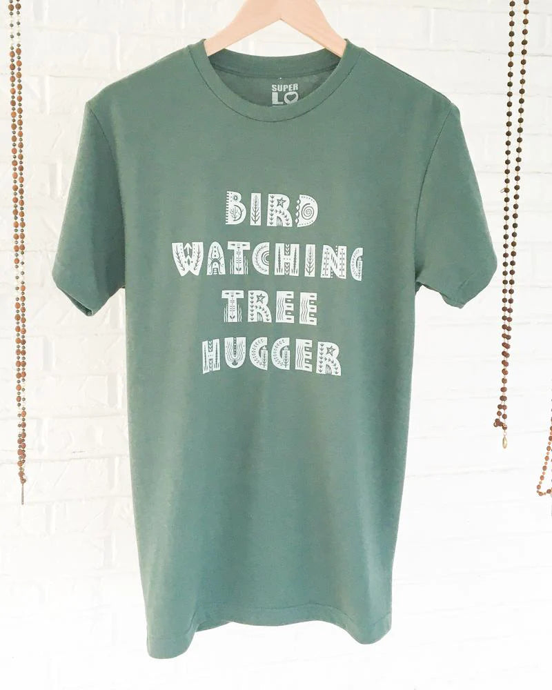 Bird Watching Tree Hugger Unisex Tee