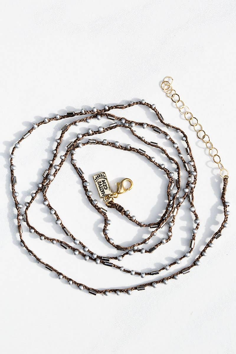 Satin Confetti Wrap/Necklace