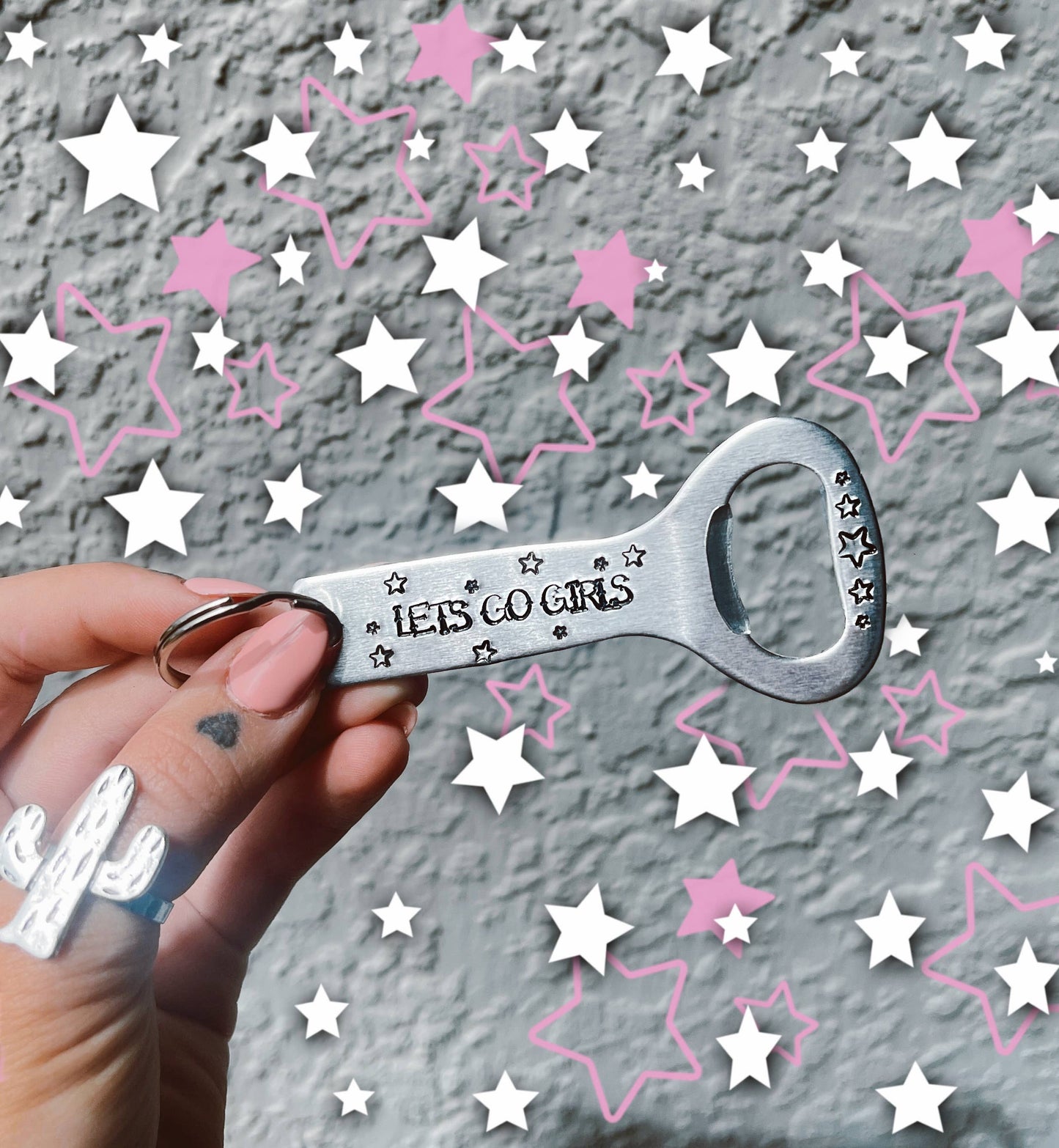 Let’s Go Girls Bottle Opener Keychain