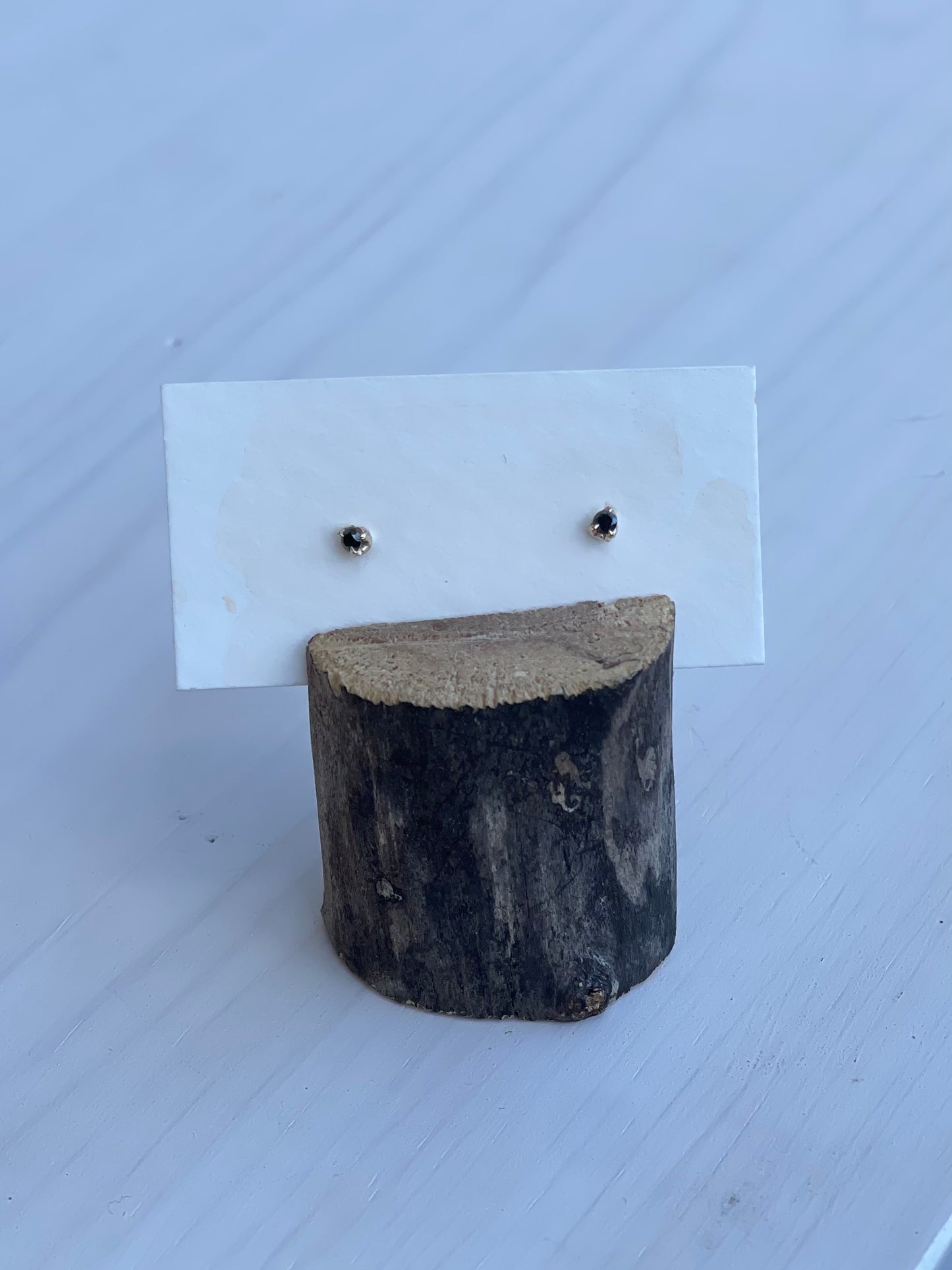 Dainty Black Diamond Earrings