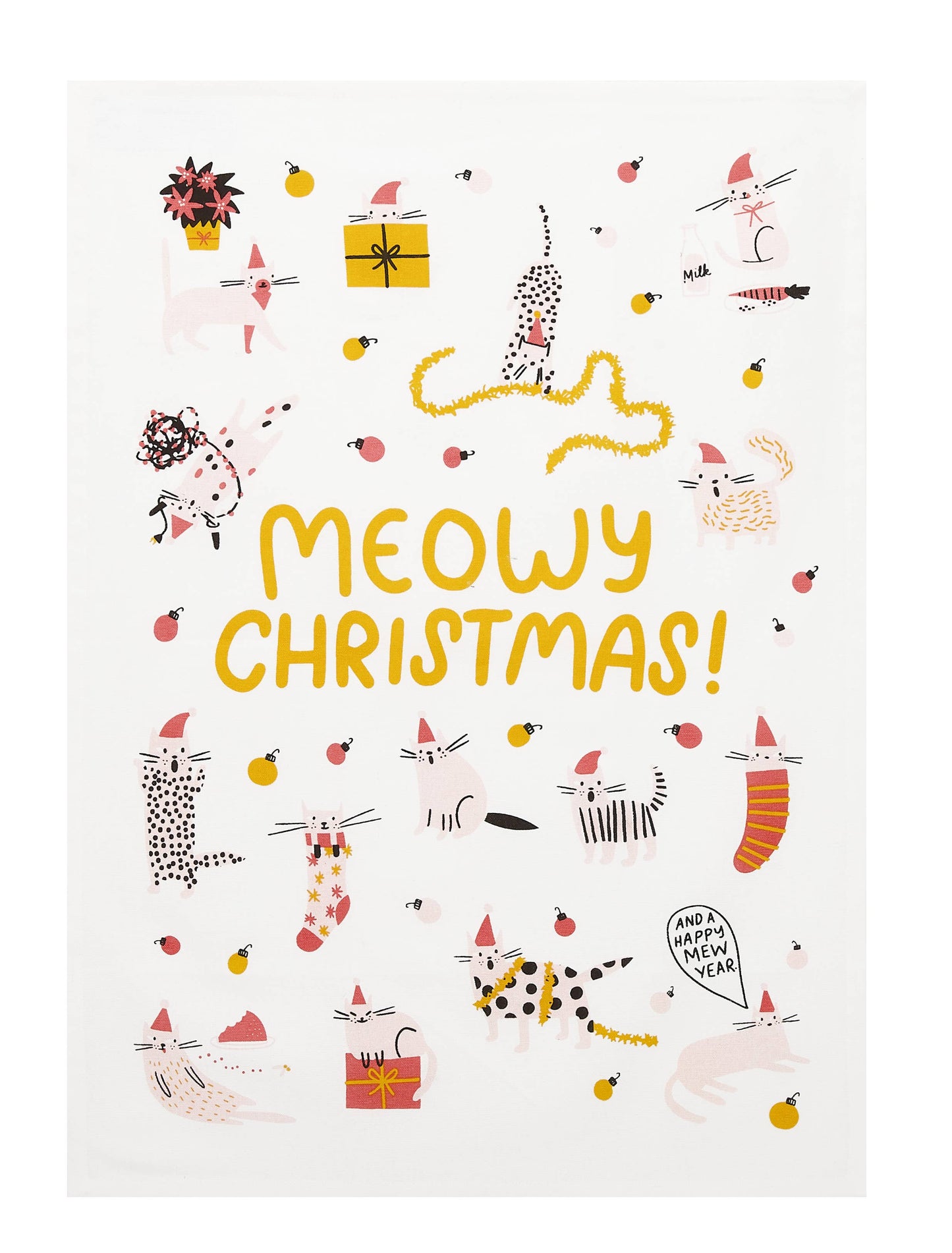 Meowy Christmas Kitchen Towel (Set of 2)