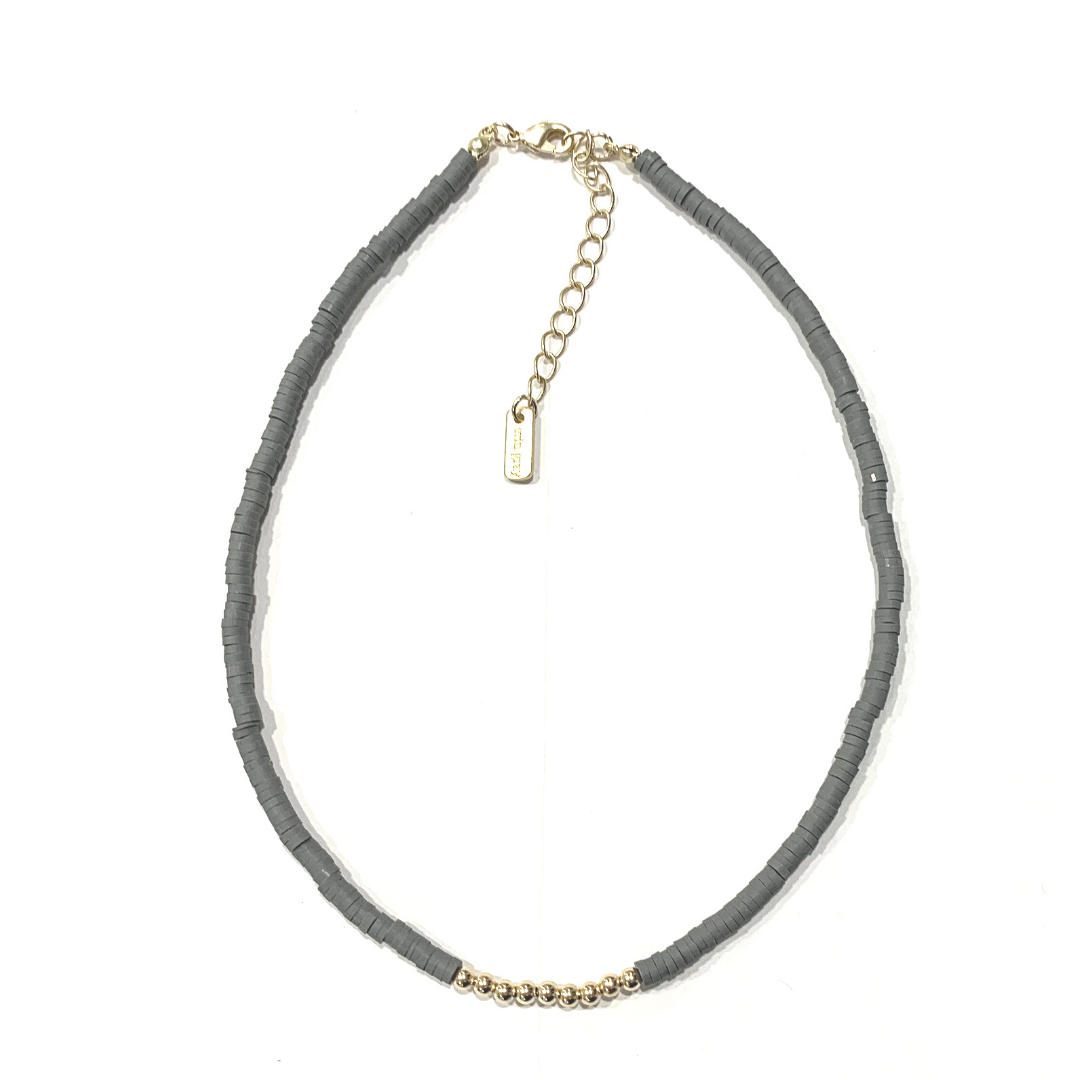 Be Free Choker Necklace - Gray