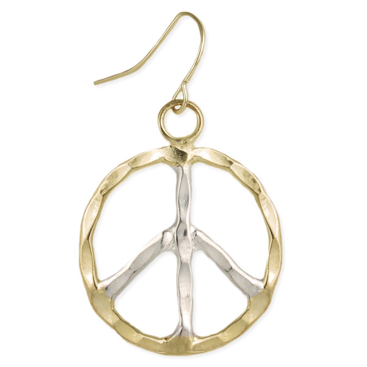 Woodstock Vibes Peace Sign Earring