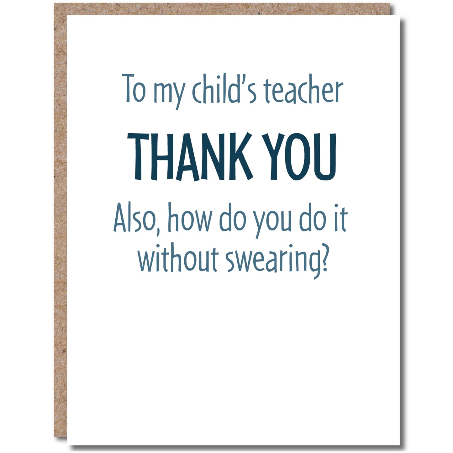 Greeting Card - Teacher