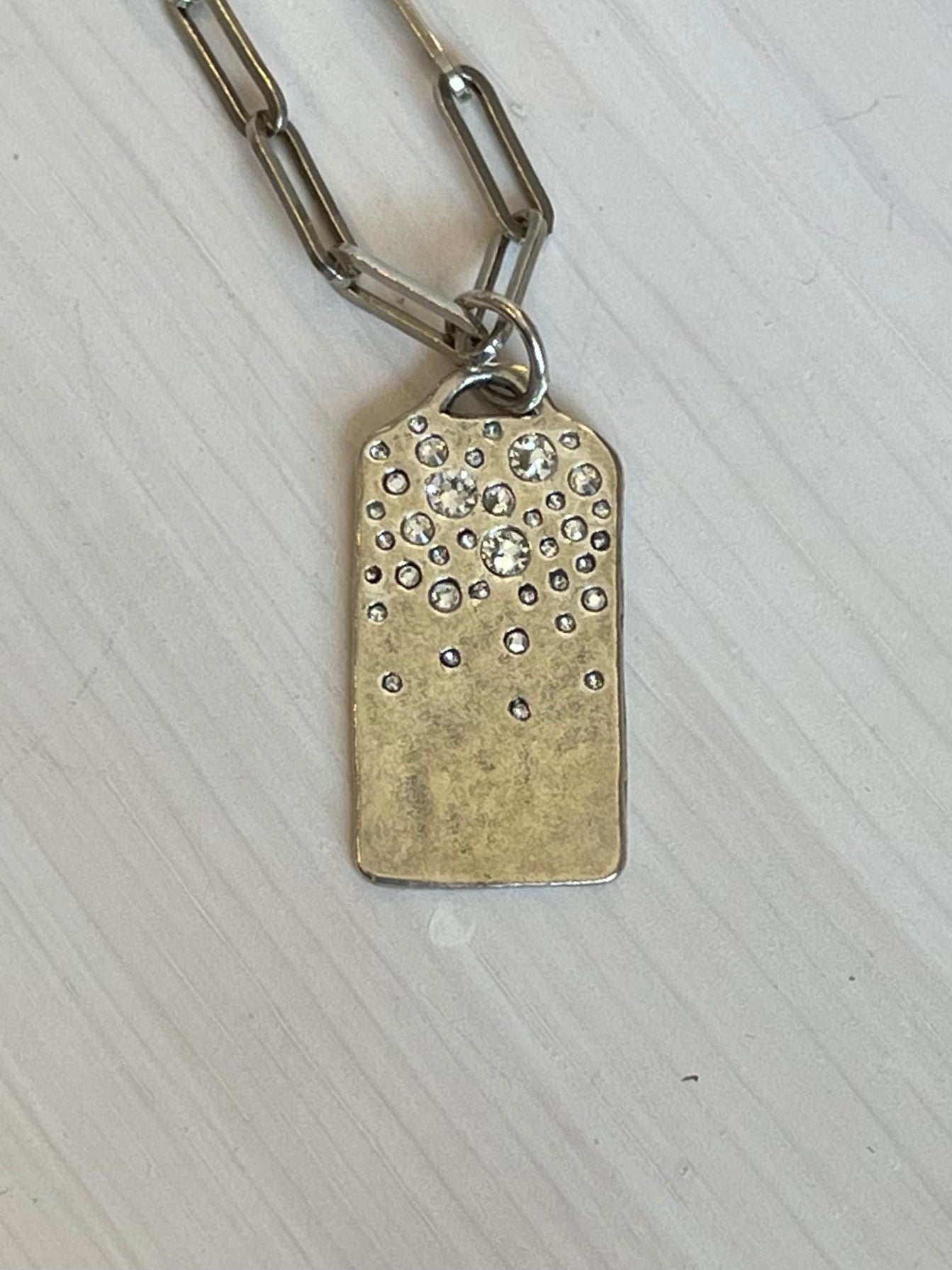 Waxing Poetic - Starshower Infinity Ingot Pendant - Sterling Silver