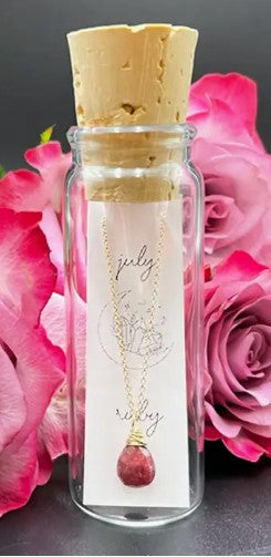 Necklace Jar - July - Ruby