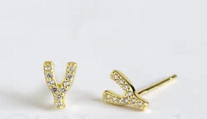 Wishbone Stud Earrings - 2 Colors