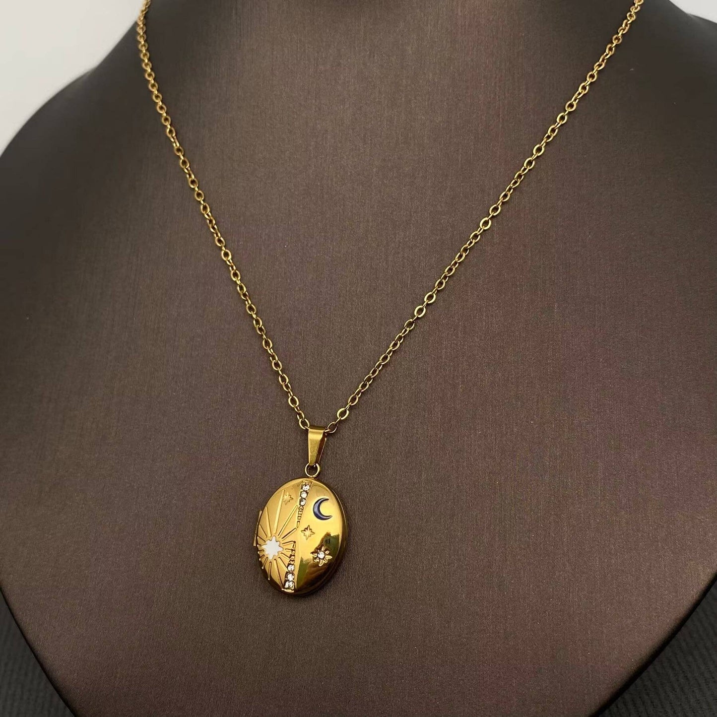 Night Sky Locket Necklace