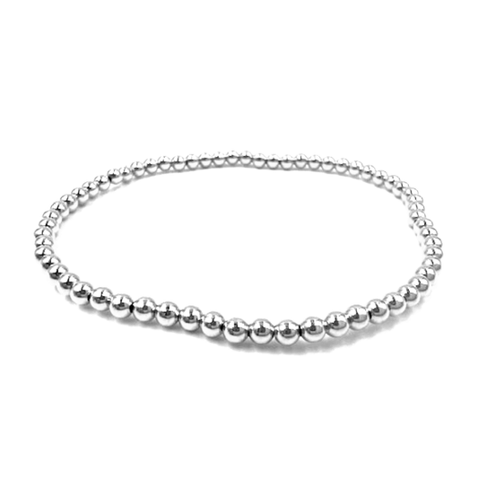 Erin Gray - 3mm Sterling Silver Karma Bracelet
