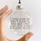 Favorite Child See-Through Glass Holiday Ornament