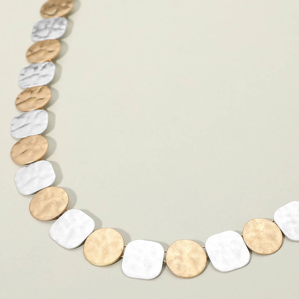 Circle Gets a Square Necklace