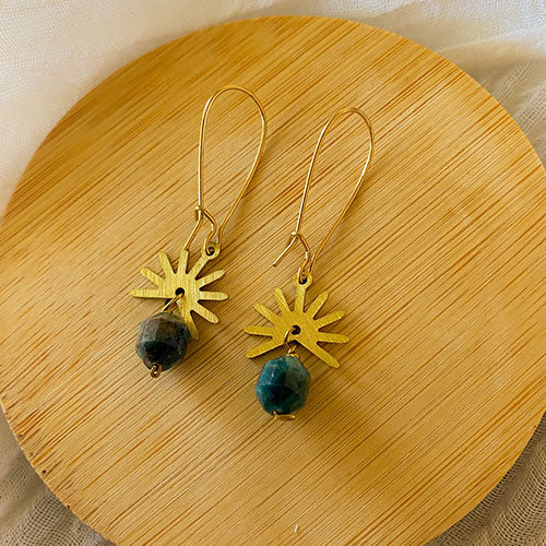 Apatite Sun and Sea Earring