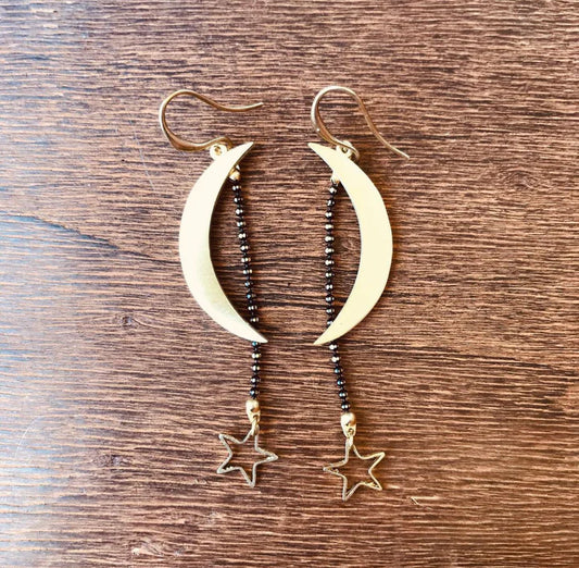 Moon and Stars Earrings