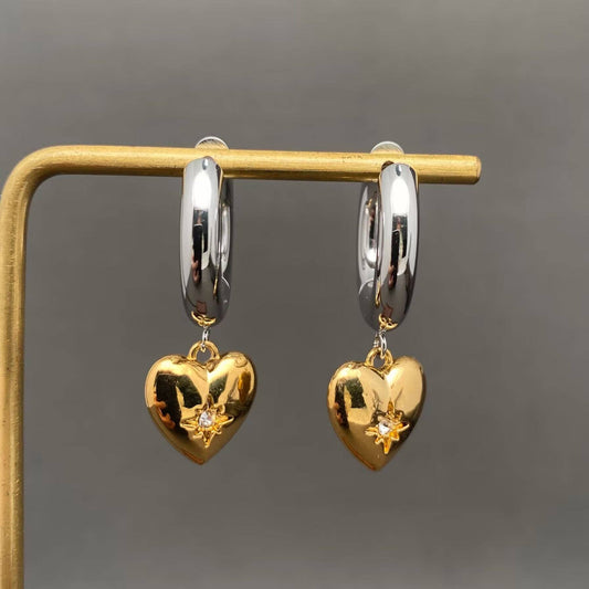 Heart Felt Huggie Earrings