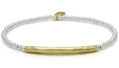 Waxing Poetic - Integrity Bar Mini Ball Stretch Bracelet