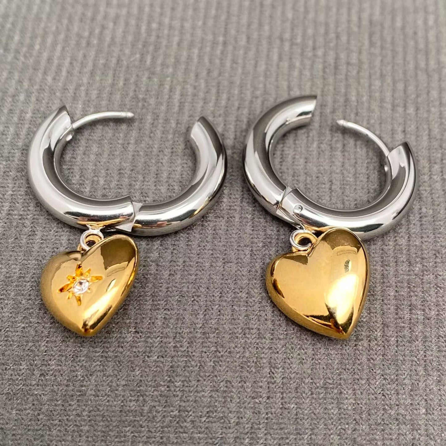 Heart Felt Huggie Earrings