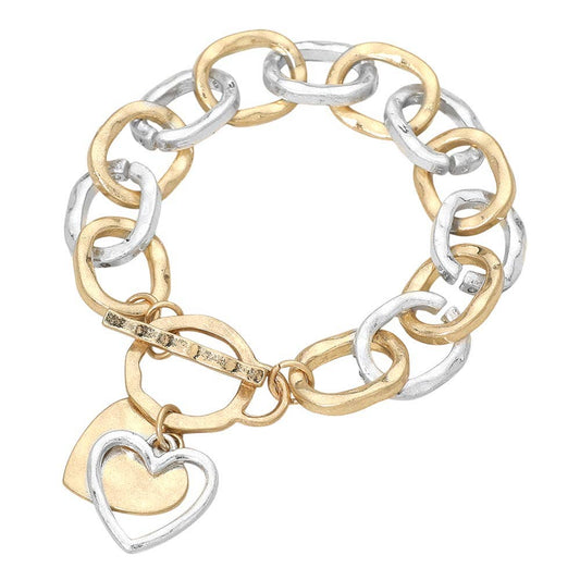 Layered Heart Bracelet