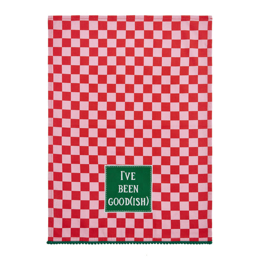 I'Ve Been Good(Ish) w/Pom Pom Kitchen Towel