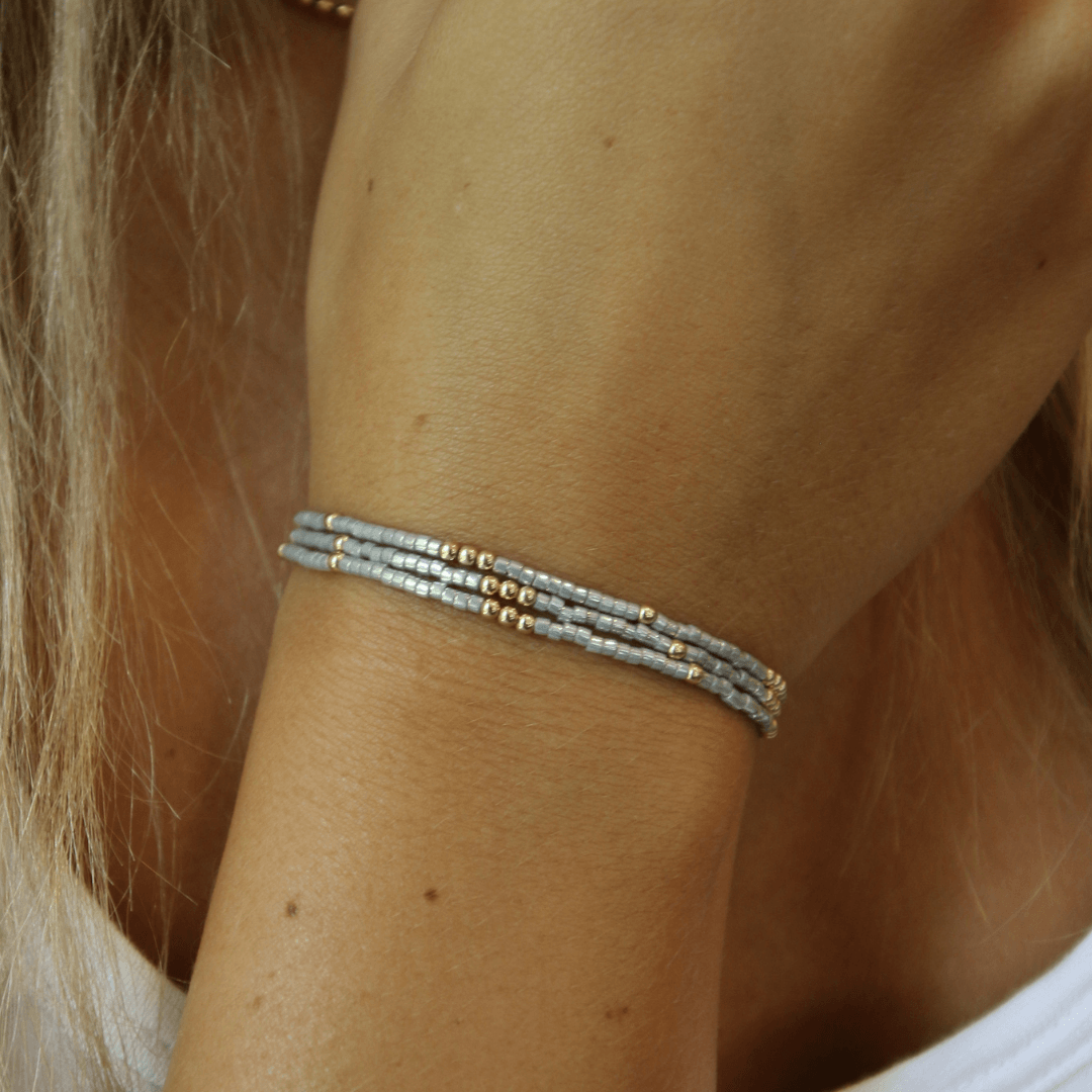 2mm Newport Bracelet - Silver & Gold Filled