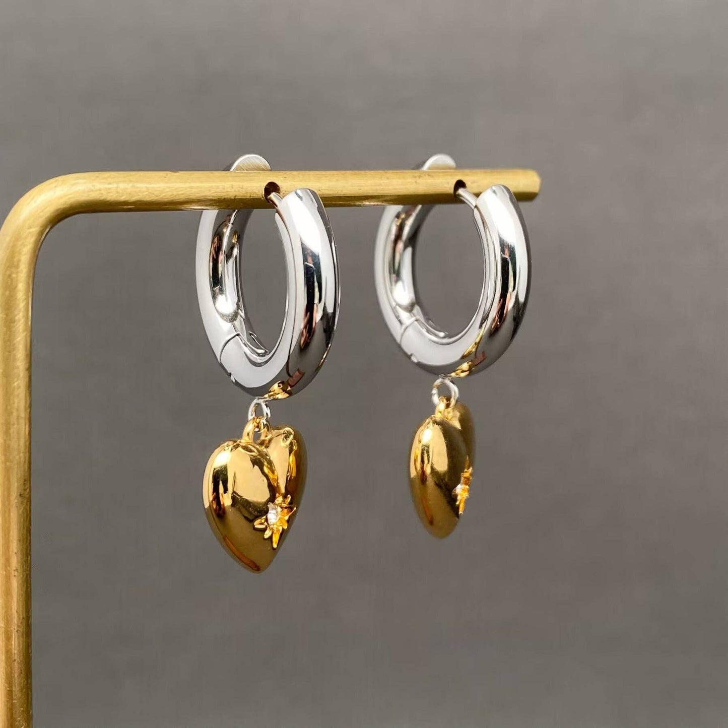 Heart Felt Huggie Earrings