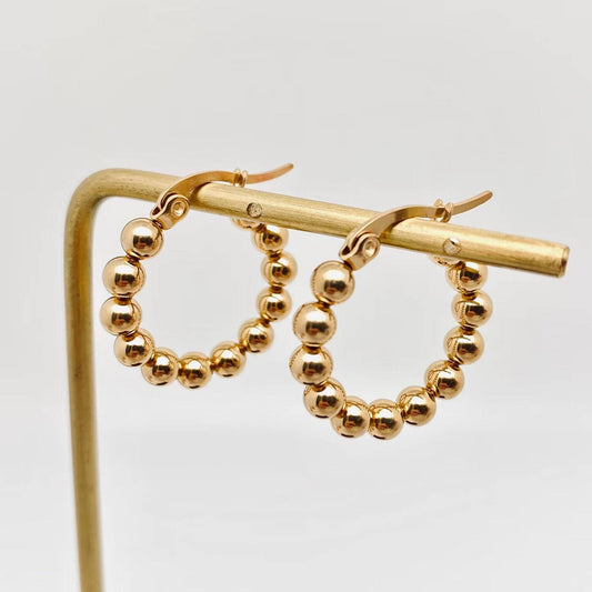 Bead It Hoop Earrings