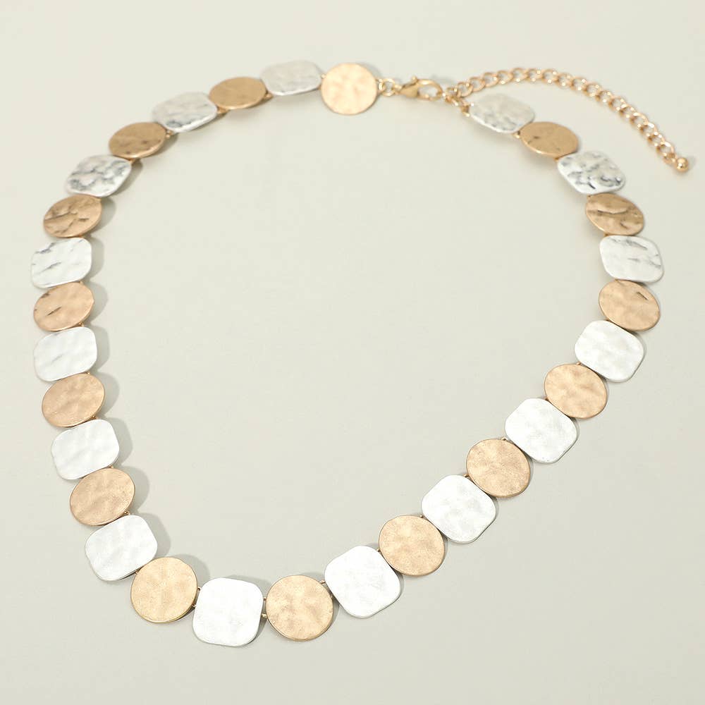 Circle Gets a Square Necklace