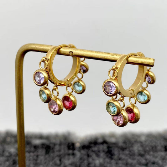 Rainbow Shimmer Earrings