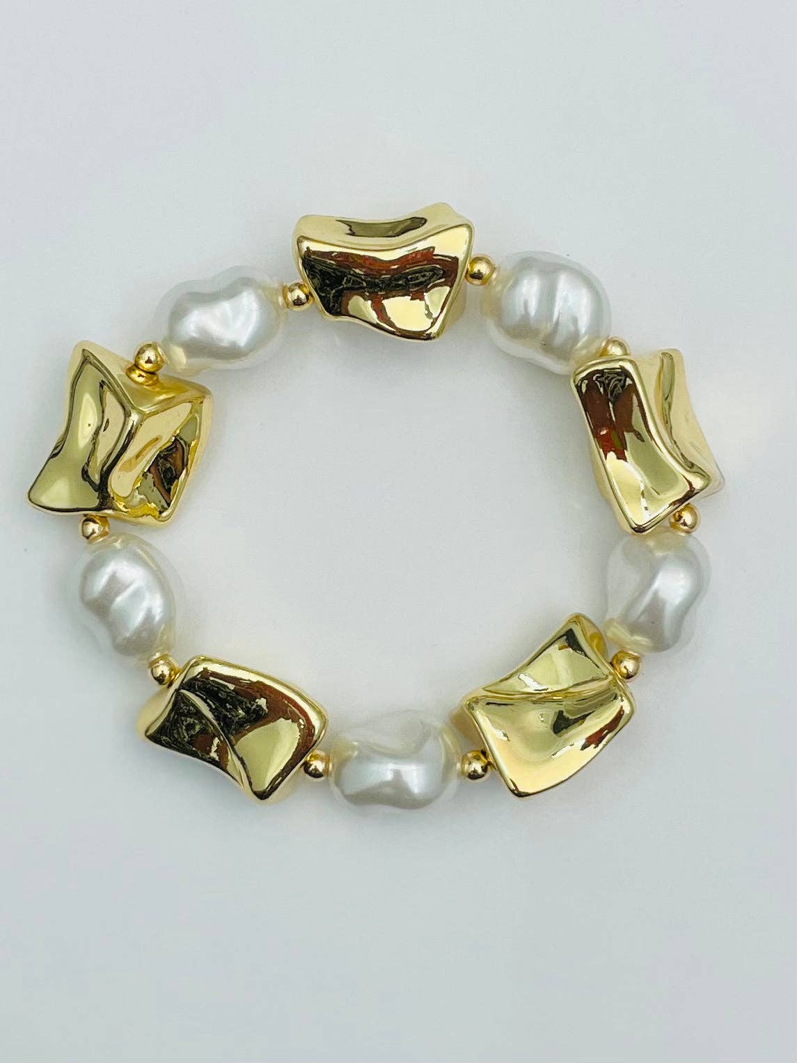 Chunks of Pearls Bracelet