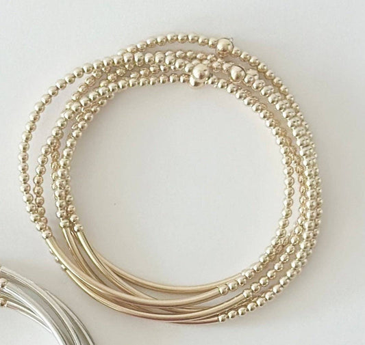 2.5mm Gold Filled Bar Bracelets