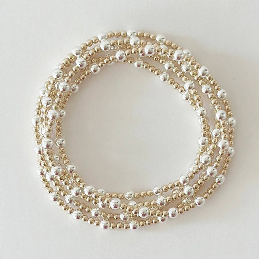 Two Tone Beaded Bracelet