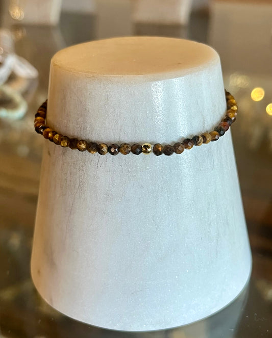Faceted Beaded Stretch Bracelets