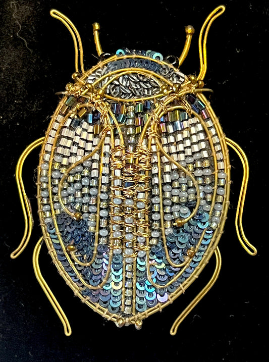 Trovelore - Jeweled Scarab Beetle Brooch Pin