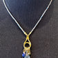 Multi Stone Drop Pendant Necklace