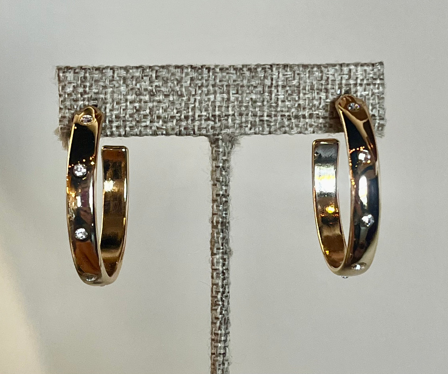 Sleek and Shiny Hoop Earrings