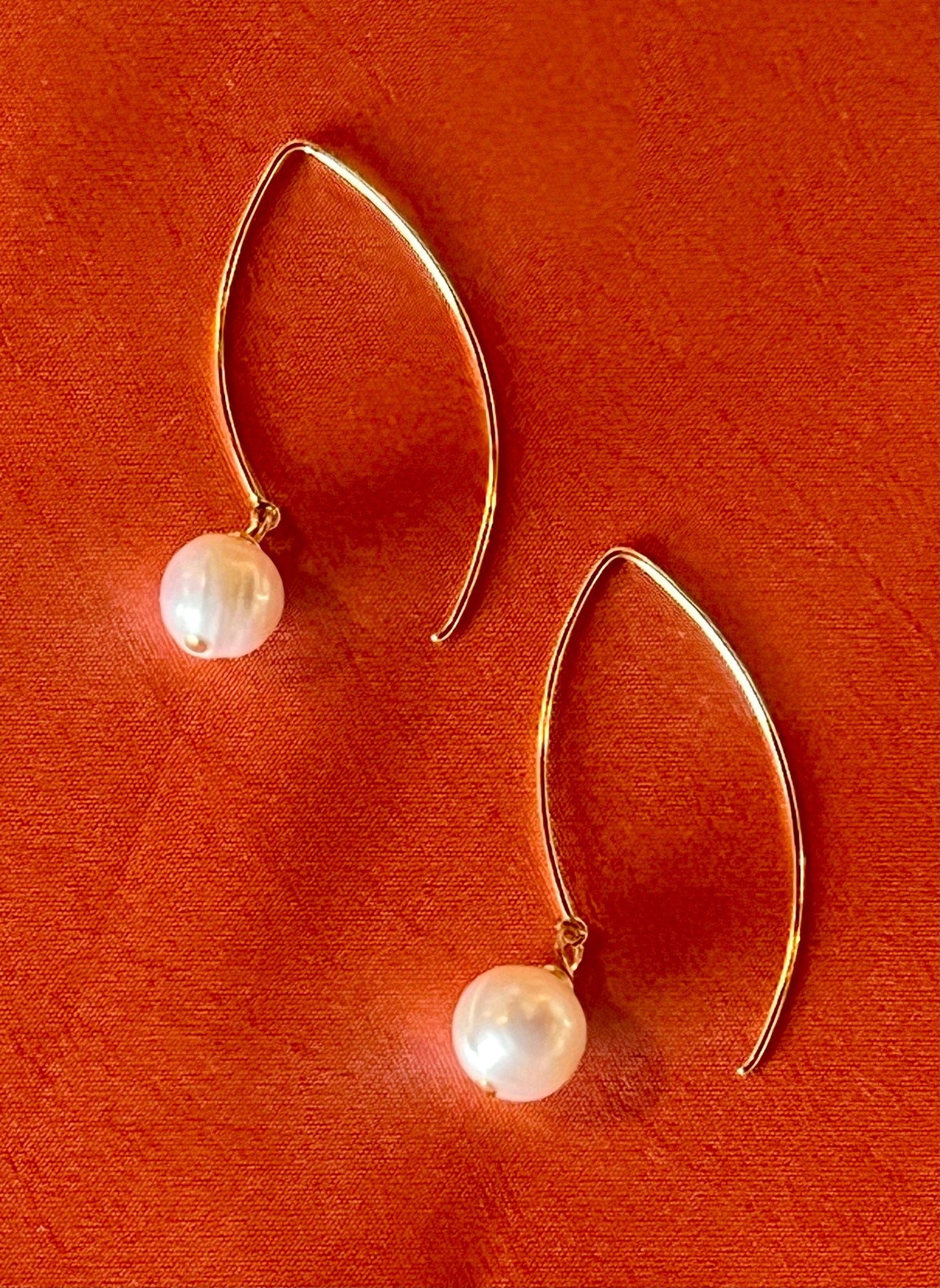 Wishbone Pearl Earrings