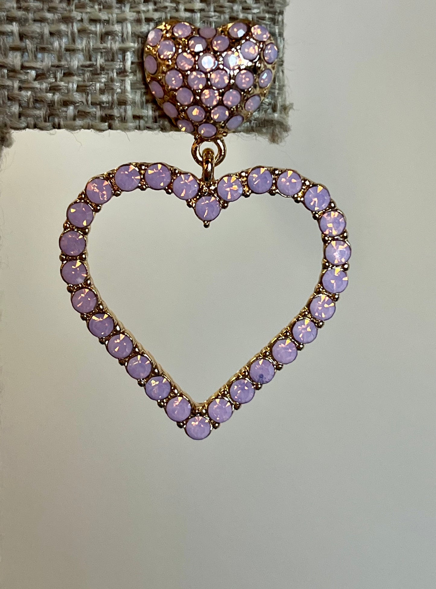 Pink Hearts Earrings