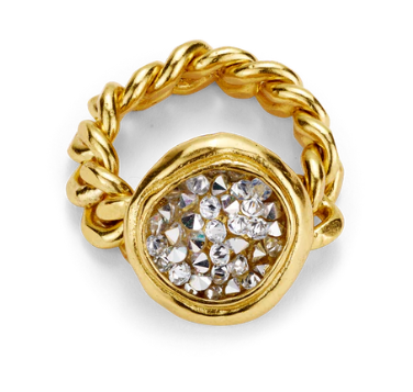 Waxing Poetic - Kristal Dome Figaro Ring