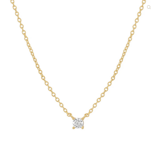 CZ Solitaire Necklace