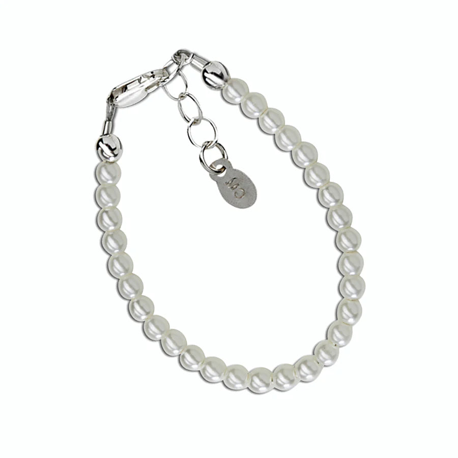 Serenity Deux Sterling Silver and Pearl Baby Bracelet