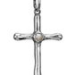 Poetic Cross with Pearl Pendant