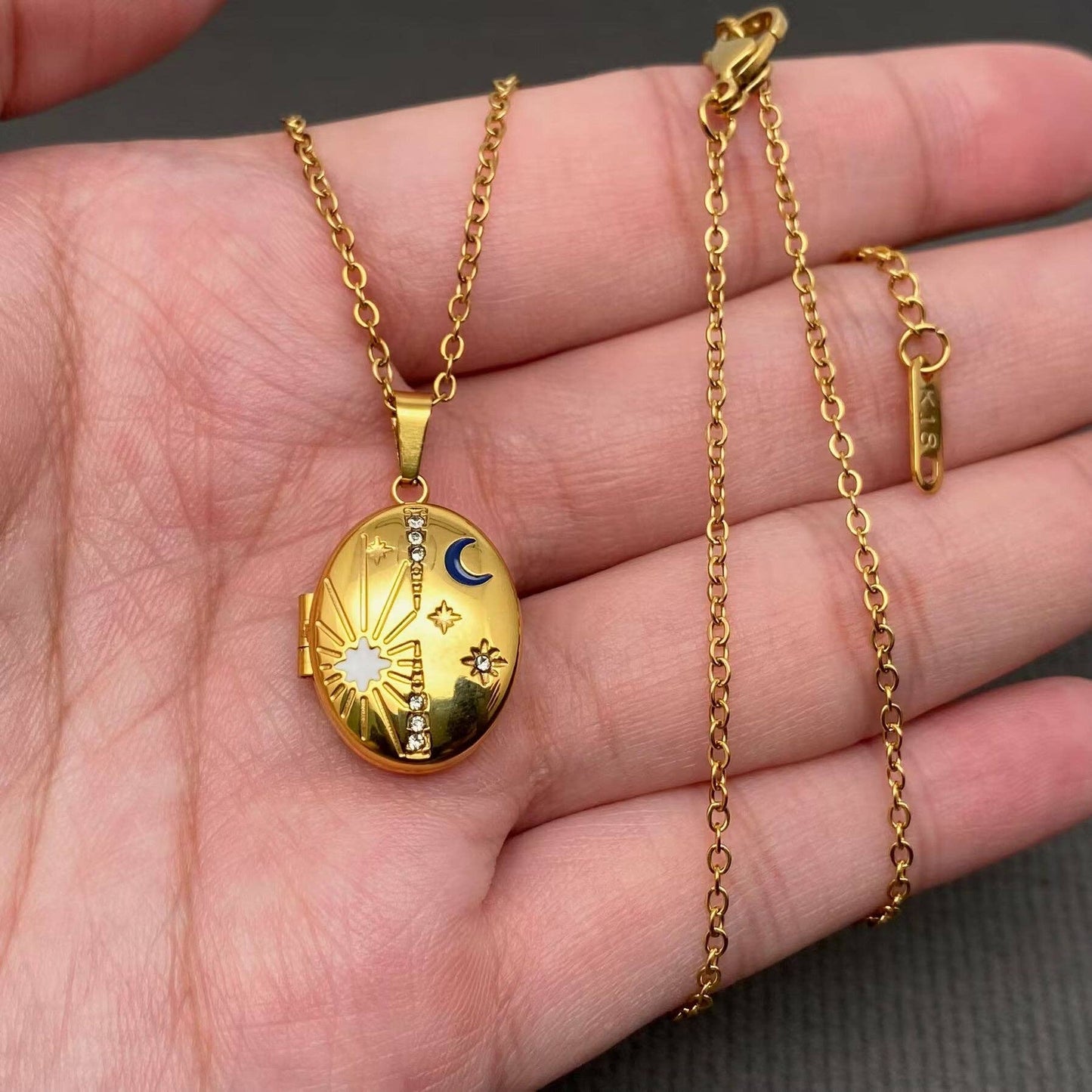 Night Sky Locket Necklace