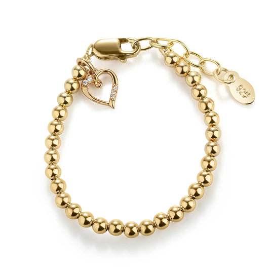 Aria Gold Bead Baby Bracelet