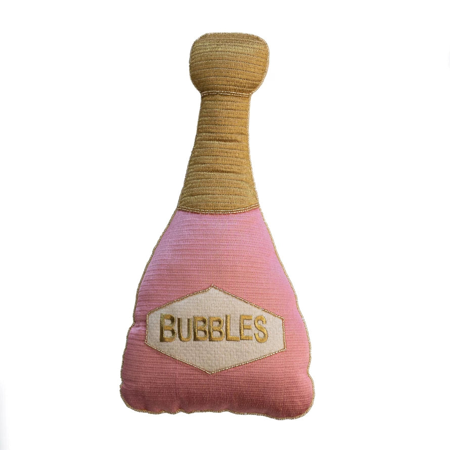 "Bubbles" Bottle Shaped Pillow